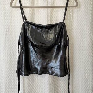 Wild Fable Shiny Black Camisole
